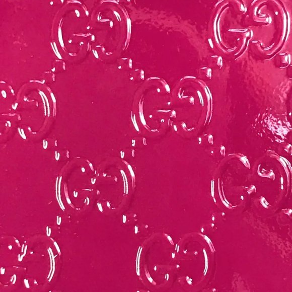 AUTHENTIC GUCCI Abbey GG pattern Guccissima Wallet Long Wallet enamel pink - Picture 15 of 15